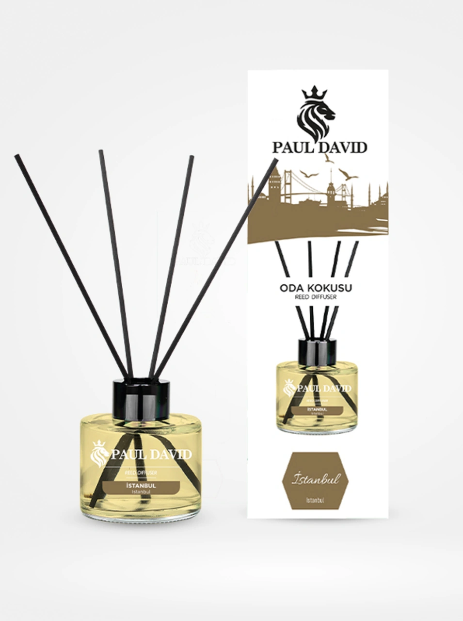 İstanbul Yüksek Koku Yayılımlı Dekoratif Bambu Çubuklu Oda Kokusu 145 Ml Amber