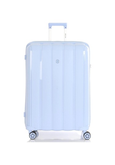 Mçs Bavul Orta Ve Kabin 2li Set Kırılmaz Silikon Valiz V305 Bebemavi Bebe Mavisi