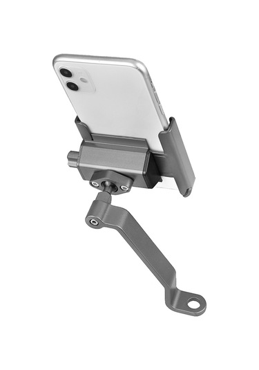 Cyclıngbox-yükseltilmiş Alüminyum Alaşım Bisiklet Cep Telefonu,ya18857tc-3 Gri