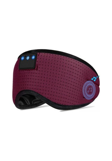 Bluetooth Uyku Maske Kulaklığı: Gürültü Engeli Müzik Dinleyici, 8-10 Saat Pil, Uyku, Seyahat Ve Meditasyon İçin Stereo Sesli Bluetooth 5.2 Maske