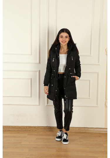 Modaplaza Kadın Bondit Mont 4201- K23mflx4201mntsiyah K23MFLX4201MNTSİYAH Siyah