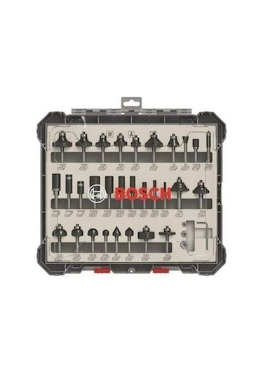 Bosch 30 Parça Karışık Freze Ucu Seti 6 MM Şaft (Pro) - 2607017474