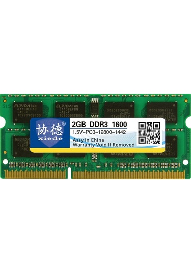 Sones Xıede X045 Ddr3 Nb 1600 Tam Uyumlu Dizüstü Bilgisayar Ram'leri, Bellek Kapasitesi: 2gb