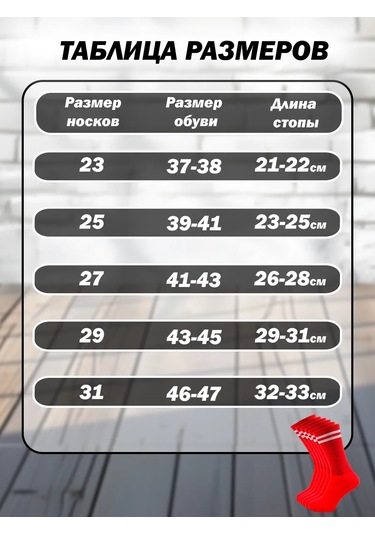 Godovoj Zapas Noskov Uzun Çizgili Ribanalı Çoraplar 3'lü 243800719 Kırmızı