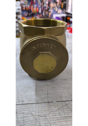 4'' Sarı Pirinç Çalpara Çekvalf Temiz Su