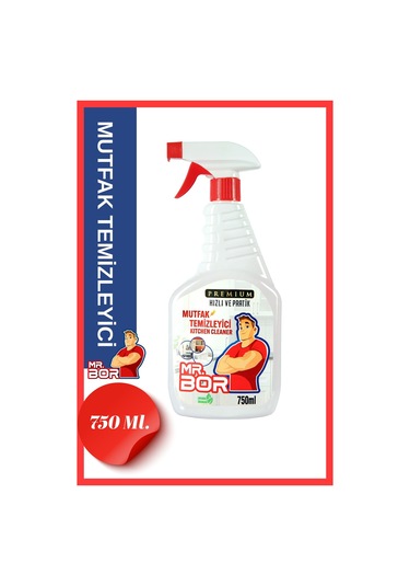 Mr.bor Premium Mutfak Temizleyici 750 Ml. Tekli
