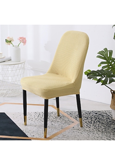 Mufunye Ev Çalışma Odası Koltuk Kılıfı, Ergonomik Yaylı Tasarım, Kayma Engeli, Dayanıklı Poliester, Şampanya Rengi Yüksek Tutuculuk Ana-baba Kanca , Ev/café Uyumlu Şampanya