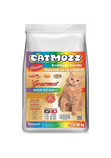 Catmozz Classic Mıx Gourmet Karışık Yetişkin Kedi Maması 10 KG