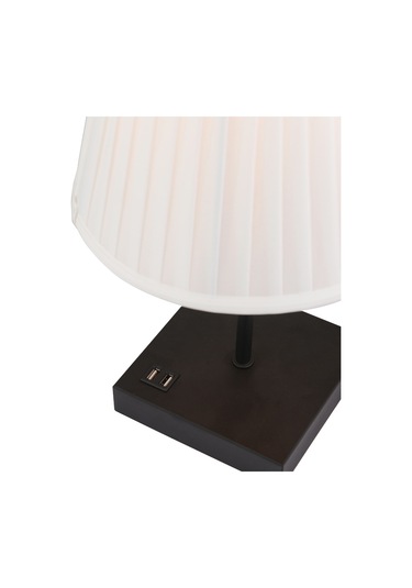 Edel Beyaz Şapkalı Siyah Masa Lambası Modern Tasarım Salon Yatak Odası Abajur Siyah