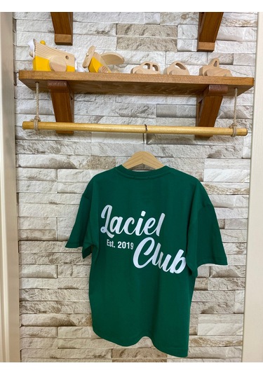 Laciel Paris Club Oversize Çocuk Tişört Yeşil