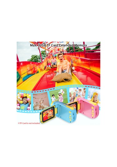 Lemestar Mavi Çocuk Dv Kamera - 1080p Full Hd, 2000w Piksel, 2.4" Ekran, 10 Özel Efekt, 32gb Destek, 1000mah Pil - Spor & Seyahat Fotoğrafçılığı Mavi