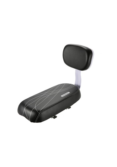 Geeroyoo Pu Deri Bisiklet Arka Koltuk Çocuklar İçin Güvenli Ve Rahat Yolculuk Siyah