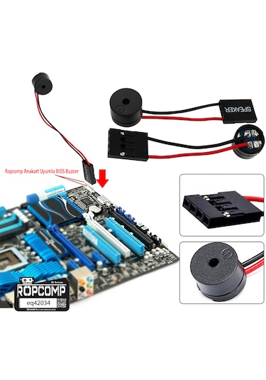 Ropcomp Anakart Uyumlu Bıos Buzzer 4 Pin