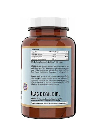 Ncs Çinko Bisglisinat Bakır Selenium 60 Tablet 2 Kutu