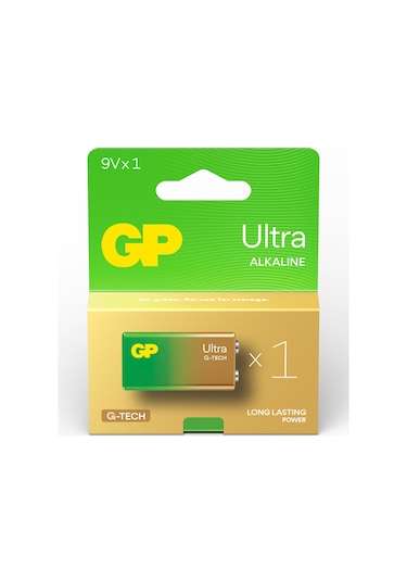 G-TECH GP1604AU Ultra Alkalin 6LR61 9V Pil (Tekli)