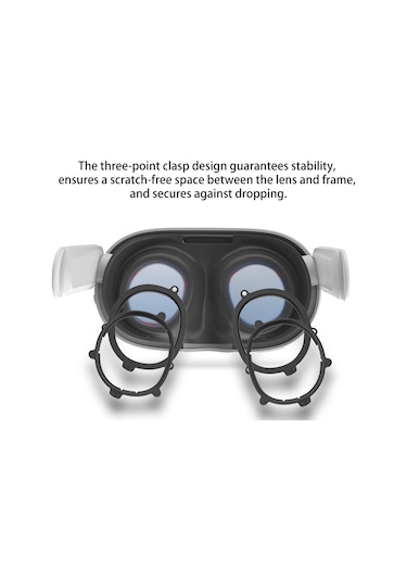 Meta Quest 3 Vr Manyetik Gözlük Çerçevesi İçin, Özellik: L&r Çerçeve Siyah