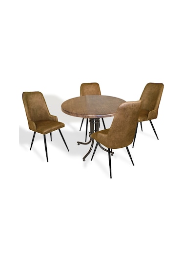 Beymobilya Buket Werzalit Yuvarlak Esb-Çırağan Mutfak Masa Takımı (522348046)