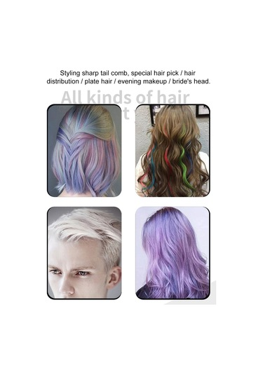 Moveevo 1 Adet Profesyonel 8.9 İnç Kuyruk Tarağı Rattail Tarak Paslanmaz Çelik Pintail Anti Statik Ve Isıya Dayanıklı Alaycı