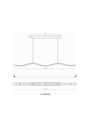 Tra22001 Eco 120 Cm Led Avize Sarkıt Eyes