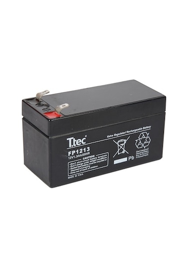 Ttec 12 Volt 1.3A Akü -12V 1.3 Ah Bakımsız Kuru Akü 2024 Üretim