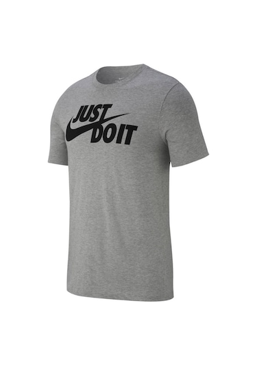 Nike M Nsw Tee Just Do It Swoosh Erkek Gri T-shirt - AR5006-063 Gri