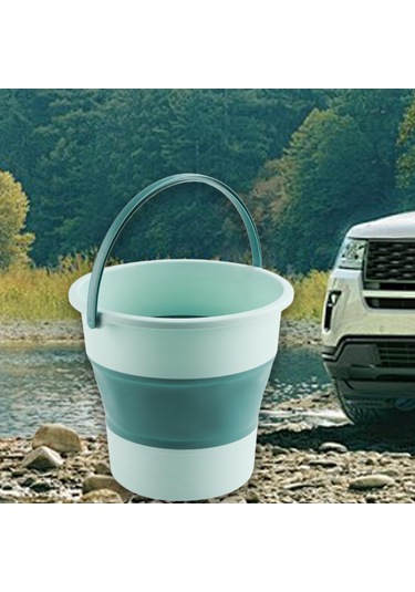 Suntek Katlanabilir Kova Yeşil 10 L Yeşil