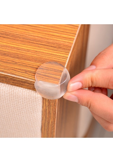 Sones 100 Adet Bebek Masası Köşe Güvenlik Örtüsü Pedi Yarım Küre Şekli Çocuk Masası Çarpışma Önleyici Koruyucu Yastık Çift Taraflı Yapışkanlı Çok Renkli