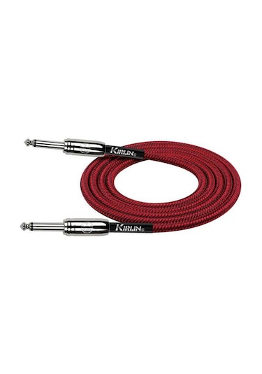 Kirlin 3Mt. 1-4" Mono Enstrüman Kablosu (Kırmızı)