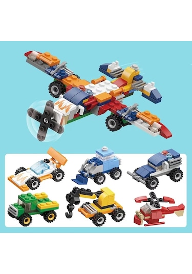 Kızılkaya İdeas Lego Araçlar 2in1 6 Lı Set 166 Parça Sm207b Gko