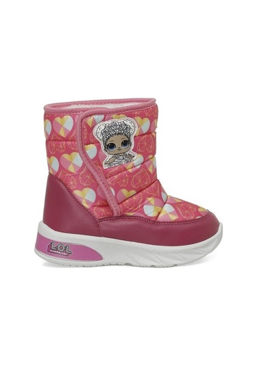 Lol Royha Pembe Cırtlı Kürklü Kız Çocuk Kar Botu Pembe
