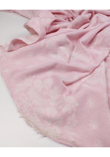Pembe Renkte Çiçekli Havlu Kumaş En: 165cm-11493