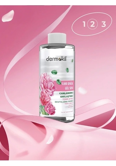 Dermokil %100 Doğal Gül Suyu Cilt Bakım Seti