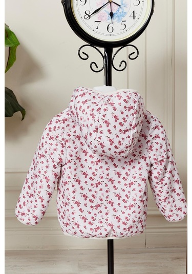 Benitto Kids Çift Taraflı Kız Bebek Çocuk Mont 51344 Kırmızı