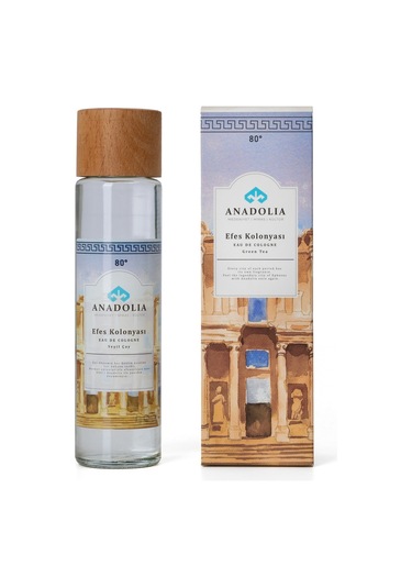 Anadolia Efes Yeşil Çay Kokulu 80 Cam Şişe Kolonya 180 ML