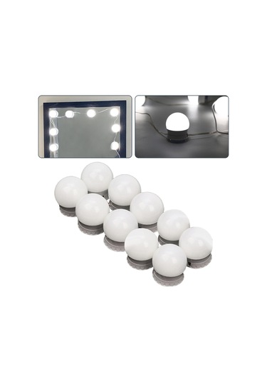 Suntek 10 Led Makyaj Aynası Işıkları Süper Parlak Banyo