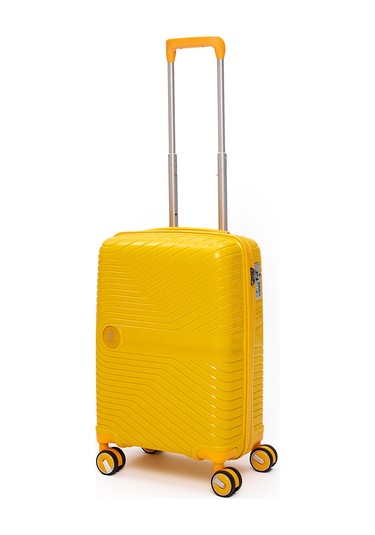 Elatae Exclusive Pro Polipropilen Kabin Boy Kırılmaz Valiz Sarı 5239