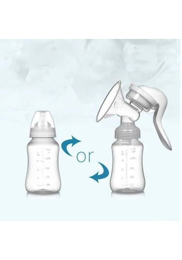 Geeroyoo Güvenli Malzemelerle Yapılmış Manuel Göğüs Pompası, Geri Akış Önleyici, Rahat Tutma Kolu, Yeniden Kullanılabilir