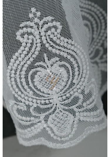 2506-1 Etek Tül Perde V-fikse Ekru