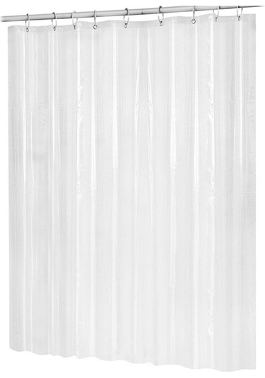 180cmx180cm Plastik Peva Su Geçirmez Duş Perdesi Şeffaf Beyaz Şeffaf Banyo Perdesi Lüks Banyo Perdesi Kancalı Şeffaf