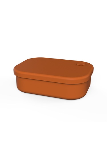 Gıda Sınıfı Silikon Öğle Yemeği Kutusu-koyu Turuncu