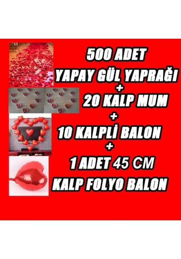 Aşk Hediyesi Romantik Paketi Gül Yaprağı Sevgiliye Kocama Karıma