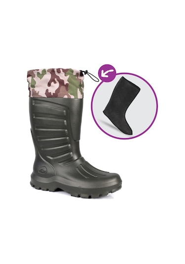 Sonımıx Eva Termal Konçlu Çizme -30 Derece Haki (449158672) Yeşil