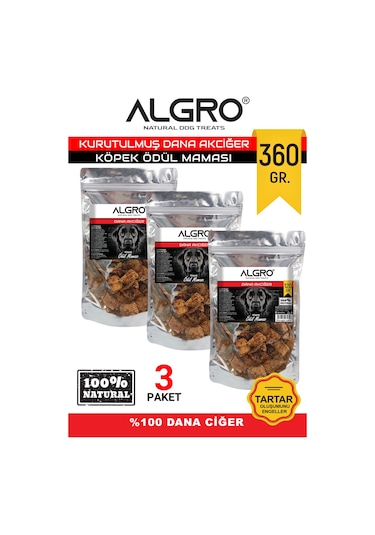 Algro Dana Akciğer Köpek Çiğneme Maması 3 x 120 G