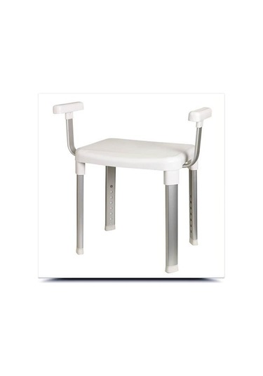 Primanova Cappadocia  Kollu Banyo Sandalyesi Beyaz