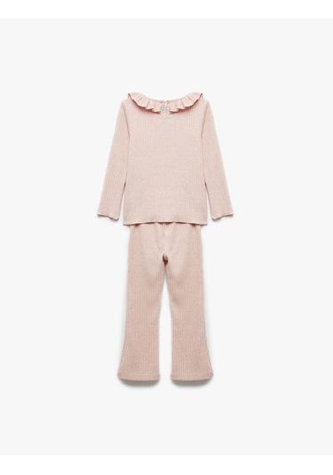 Koton Pembe Kız Bebek Alt-üst Takım 6wmg10043ak Pembe