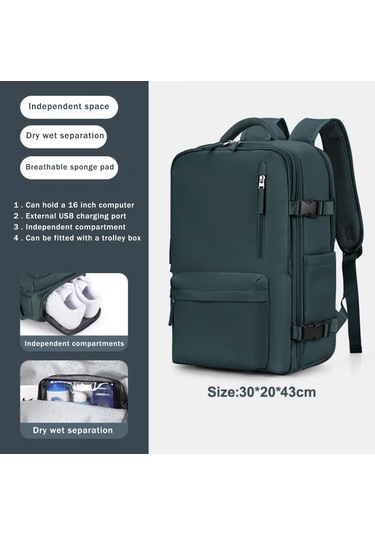 "anneler İçin Dayanıklı Suya Dayanıklı Hemşirelik Sırt Çantası-geniş Seyahat Ve İş Gezisi Essentials Organizatör" Peacock Blue