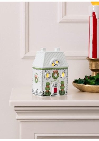The Mia Dekoratif Led Işıklı Yılbaşı Evi 10x7x15 Cm