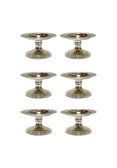 Stairs 6'lı Gümüş Lokumluk