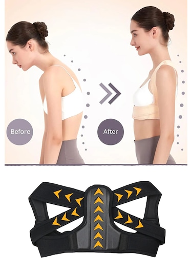 Erkek Dik Duruş Korsesi Duruş Düzeltici Bel Sırt Omuz Korsesi