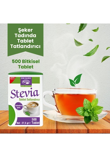 Parmor Stevia Tablet Tatlandırıcı 500'lük Kutu Tekli